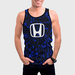 Майка-безрукавка мужская Honda blue energy, цвет: 3D-черный — фото 2