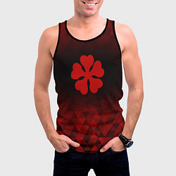 Майка-безрукавка мужская Black Clover red poly, цвет: 3D-черный — фото 2