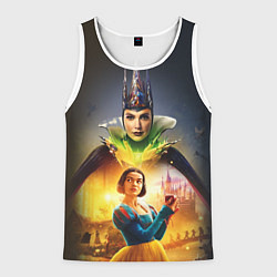 Майка-безрукавка мужская Белоснежка и Мачеха, цвет: 3D-белый