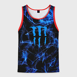 Мужская майка без рукавов Monster energy искры дымы