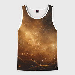 Мужская майка без рукавов Песочный фон со звездами