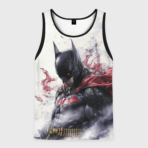Мужская майка без рукавов Бэтмен в тумане / 3D-Черный – фото 1