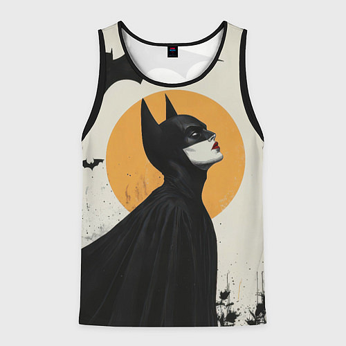 Мужская майка без рукавов Девушка Бэтмен / 3D-Черный – фото 1