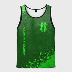 Мужская майка без рукавов Hunter x Hunter - green gradient вертикально