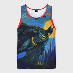 Майка-безрукавка мужская Бэтмен в стиле Ван-Гога, цвет: 3D-красный