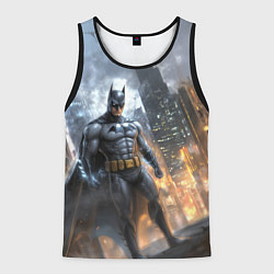 Майка-безрукавка мужская Бэтмен - старый стиль, цвет: 3D-черный