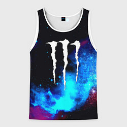 Мужская майка без рукавов Monster energy космос