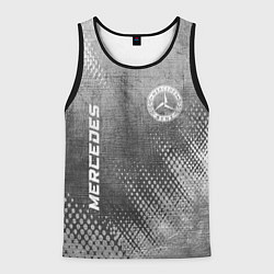 Мужская майка без рукавов Mercedes - grey gradient вертикально