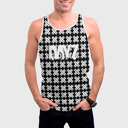 Майка-безрукавка мужская Dayz крестики, цвет: 3D-белый — фото 2