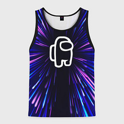 Майка-безрукавка мужская Among Us neon energy, цвет: 3D-черный