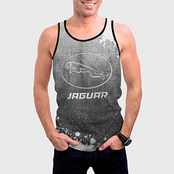 Майка-безрукавка мужская Jaguar - grey gradient, цвет: 3D-черный — фото 2
