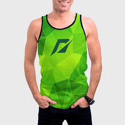 Майка-безрукавка мужская Need for Speed green poly, цвет: 3D-черный — фото 2