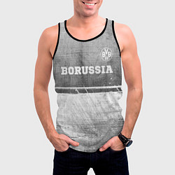 Майка-безрукавка мужская Borussia - grey gradient посередине, цвет: 3D-черный — фото 2