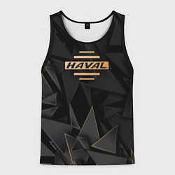 Майка-безрукавка мужская Haval golden poly, цвет: 3D-черный