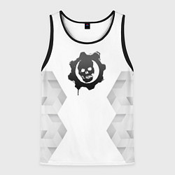 Майка-безрукавка мужская Gears of War white poly, цвет: 3D-черный