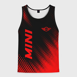 Мужская майка без рукавов Mini - red gradient вертикально