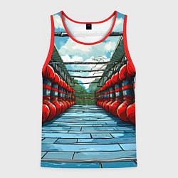 Майка-безрукавка мужская Зал Муай Тай, цвет: 3D-красный