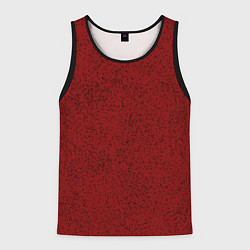 Мужская майка без рукавов Тёмный красный в крапинку
