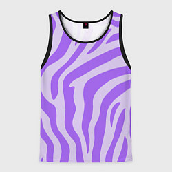 Мужская майка без рукавов Лавандовый тигровый паттерн