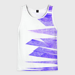Майка-безрукавка мужская Color white purple, цвет: 3D-белый