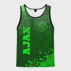 Майка-безрукавка мужская Ajax - green gradient вертикально, цвет: 3D-черный