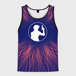 Майка-безрукавка мужская Cowboy Bebop red energy, цвет: 3D-черный