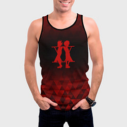 Майка-безрукавка мужская Hunter x Hunter red poly, цвет: 3D-черный — фото 2