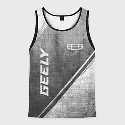 Мужская майка без рукавов Geely - grey gradient вертикально