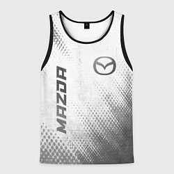 Мужская майка без рукавов Mazda - white gradient вертикально