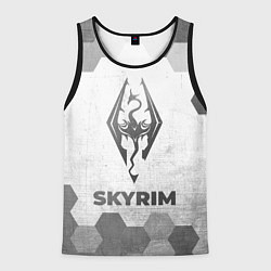 Мужская майка без рукавов Skyrim - white gradient