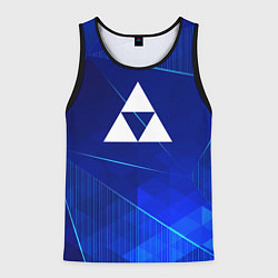 Майка-безрукавка мужская Zelda blue poly, цвет: 3D-черный