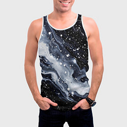 Майка-безрукавка мужская Млечный путь в космоссе, цвет: 3D-белый — фото 2