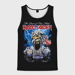 Майка-безрукавка мужская Powerslave Iron Maiden - мумия, цвет: 3D-черный
