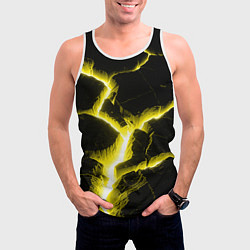 Майка-безрукавка мужская The rift, цвет: 3D-белый — фото 2