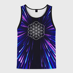 Майка-безрукавка мужская Coldplay neon energy, цвет: 3D-черный