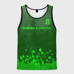 Мужская майка без рукавов Hunter x Hunter - green gradient посередине