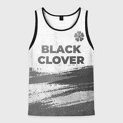Майка-безрукавка мужская Black Clover - white gradient посередине, цвет: 3D-черный