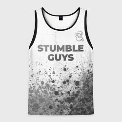 Мужская майка без рукавов Stumble Guys - white gradient посередине