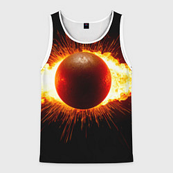 Мужская майка без рукавов Ядро для талкания в огне