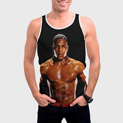 Майка-безрукавка мужская Молодой Тайсон, цвет: 3D-белый — фото 2