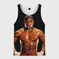 Майка-безрукавка мужская Молодой Тайсон, цвет: 3D-белый
