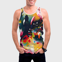 Майка-безрукавка мужская Глубокая абстракция, цвет: 3D-белый — фото 2