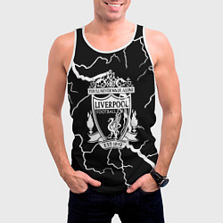 Майка-безрукавка мужская Liverpool storm black, цвет: 3D-белый — фото 2