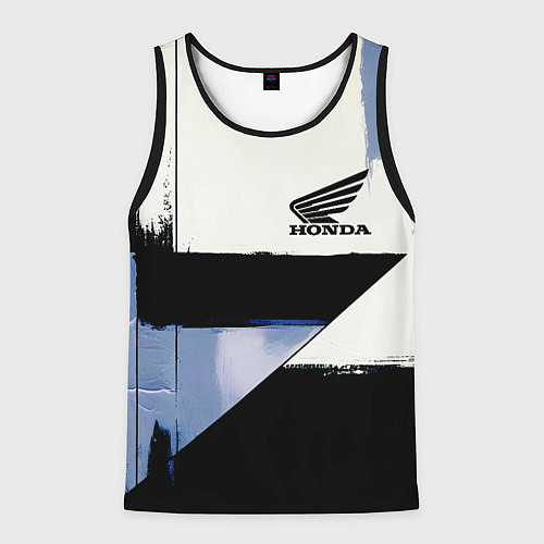 Мужская майка без рукавов Honda логотип / 3D-Черный – фото 1