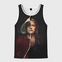 Майка-безрукавка мужская Джун Осборн - Рассказ служанки, цвет: 3D-белый