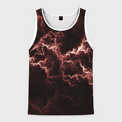 Майка-безрукавка мужская Lightning red, цвет: 3D-белый