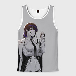 Майка-безрукавка мужская Сегун Райден и цепь, цвет: 3D-белый