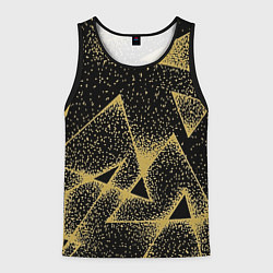 Мужская майка без рукавов Triangle yellow with dots