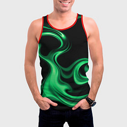 Майка-безрукавка мужская Color green smoke, цвет: 3D-красный — фото 2