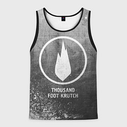 Майка-безрукавка мужская Thousand Foot Krutch - grey gradient, цвет: 3D-черный